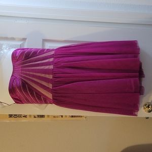 Strapless cocktail mini dress by Aidan Mattox